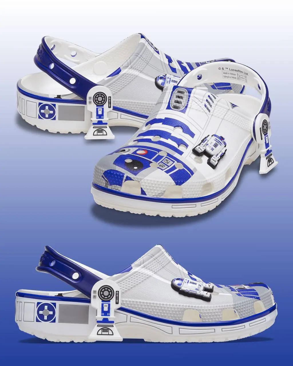 Вау, Crocs в виде головы Дарта Вейдера появились в коллабе со Star Wars. Также в коллекции есть кроксы в виде R2D2. Прайс у зловещей обуви — 90 долларов, а у робото-обуви — 80 долларов | Сетка — социальная сеть от hh.ru