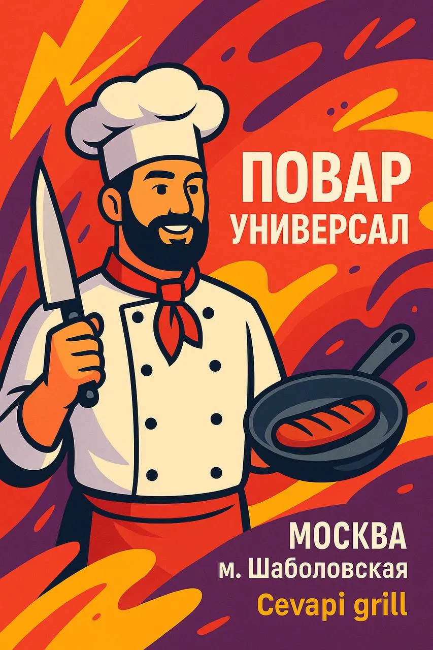 ПОВАР УНИВЕРСАЛ — на постоянную работу
📍 Москва, м | Сетка — социальная сеть от hh.ru
