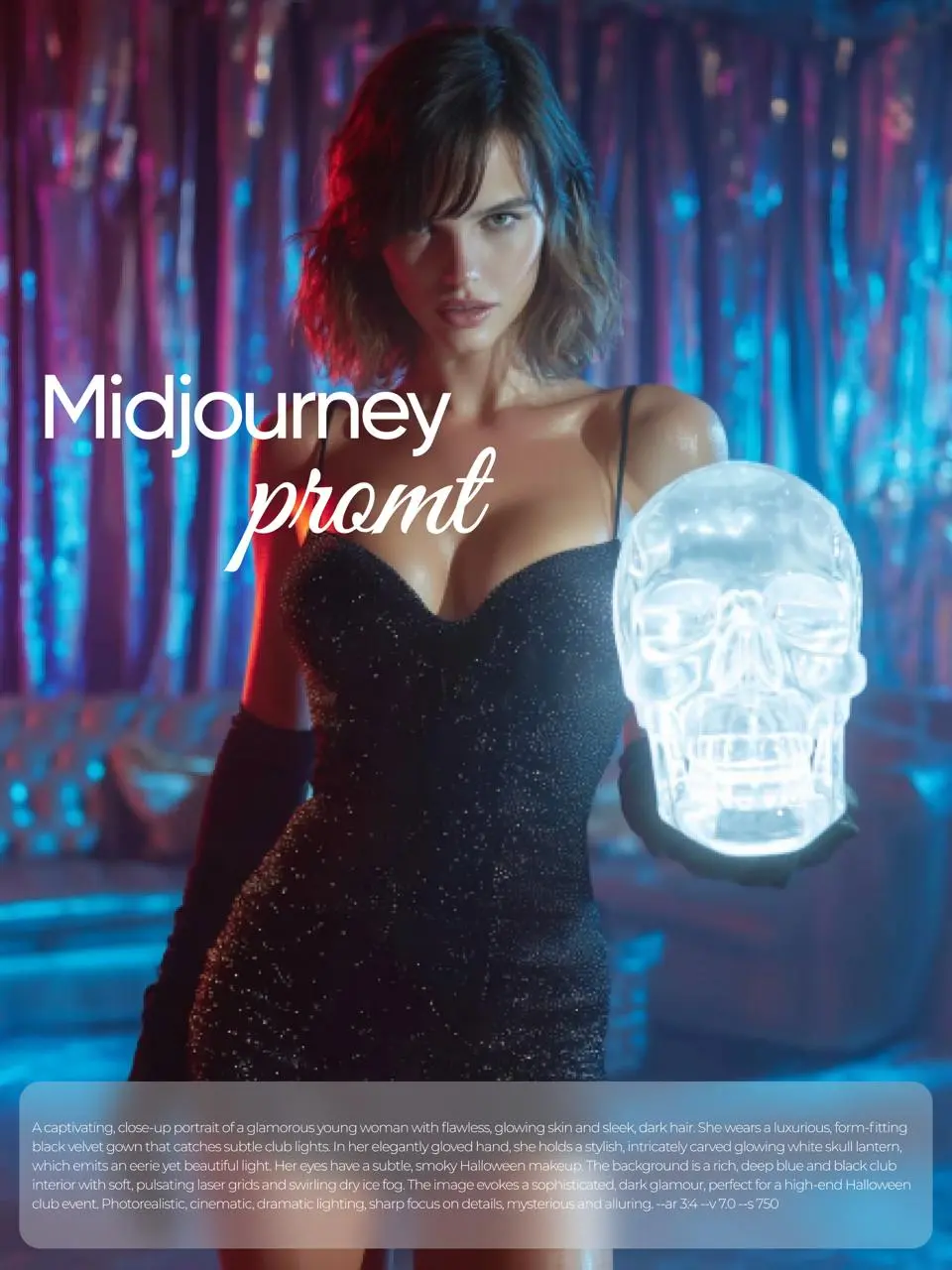 ПРОМТЫ ДЛЯ MIDJOURNEY: ГЛАМУРНЫЙ ХЭЛЛОУИН-ВАЙБ 🎃
Я 100% одержима осенью! Это одно из моих любимых времён года.. | Сетка — социальная сеть от hh.ru