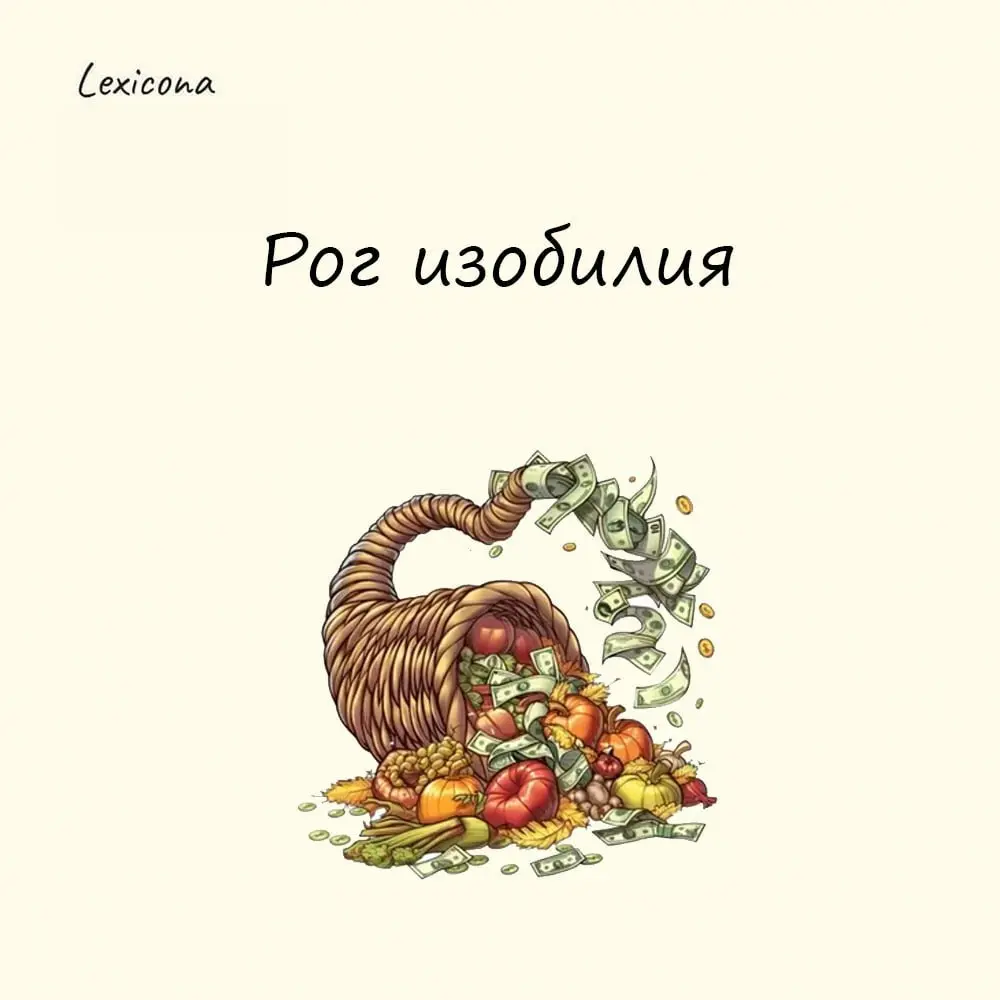 Рог изобилия 🌽
– так говорят о богатстве и изобилии чего-либо. 💰
В древнегреческой мифологии – это рог козы Амалфеи, вскормившей своим молоком младенца Зевса | Сетка — социальная сеть от hh.ru