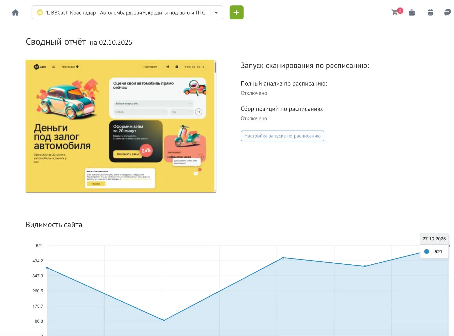 🔥 Кейс: Рост видимости сайтов по займам в Краснодаре и Ростове — какие выводы?
Недавно я рассказывал о результате в кейсе для компании BBCash в Новороссийске, где видимость сайта выросла в 4 раза за 3... | Сетка — социальная сеть от hh.ru