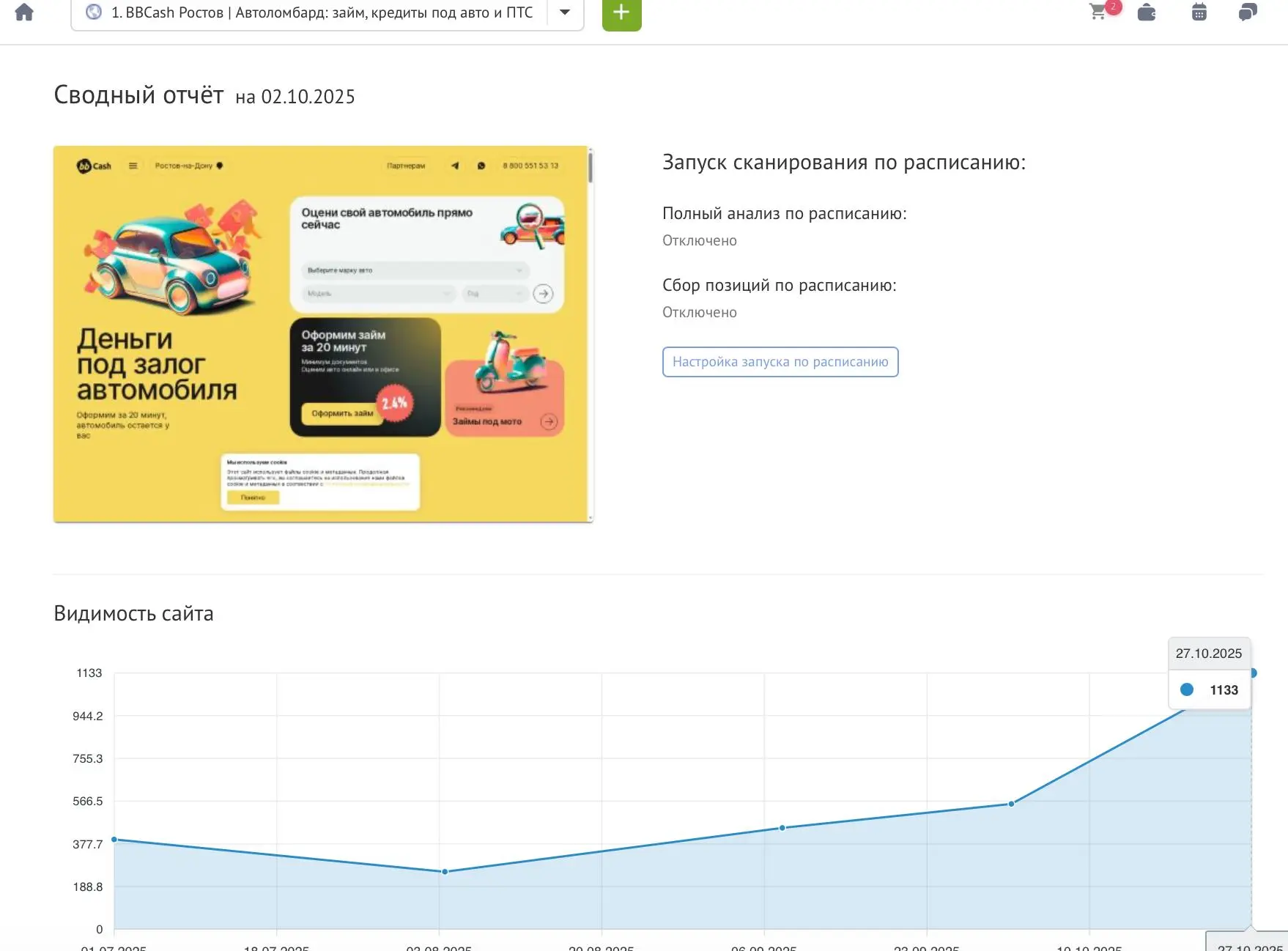 🔥 Кейс: Рост видимости сайтов по займам в Краснодаре и Ростове — какие выводы?
Недавно я рассказывал о результате в кейсе для компании BBCash в Новороссийске, где видимость сайта выросла в 4 раза за 3... | Сетка — социальная сеть от hh.ru