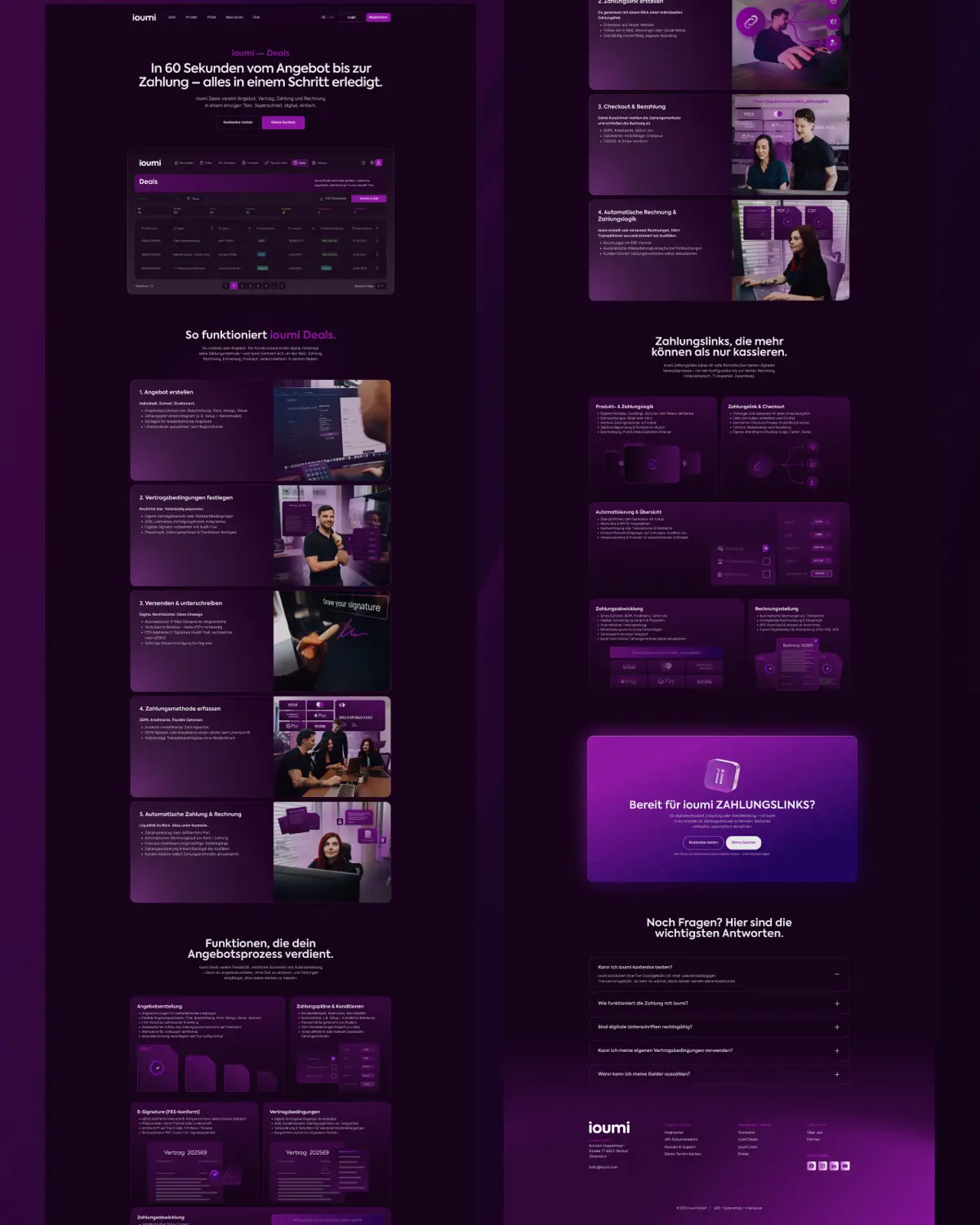 Многостраничный сайт сервиса IOUMI💜 | Сетка — социальная сеть от hh.ru