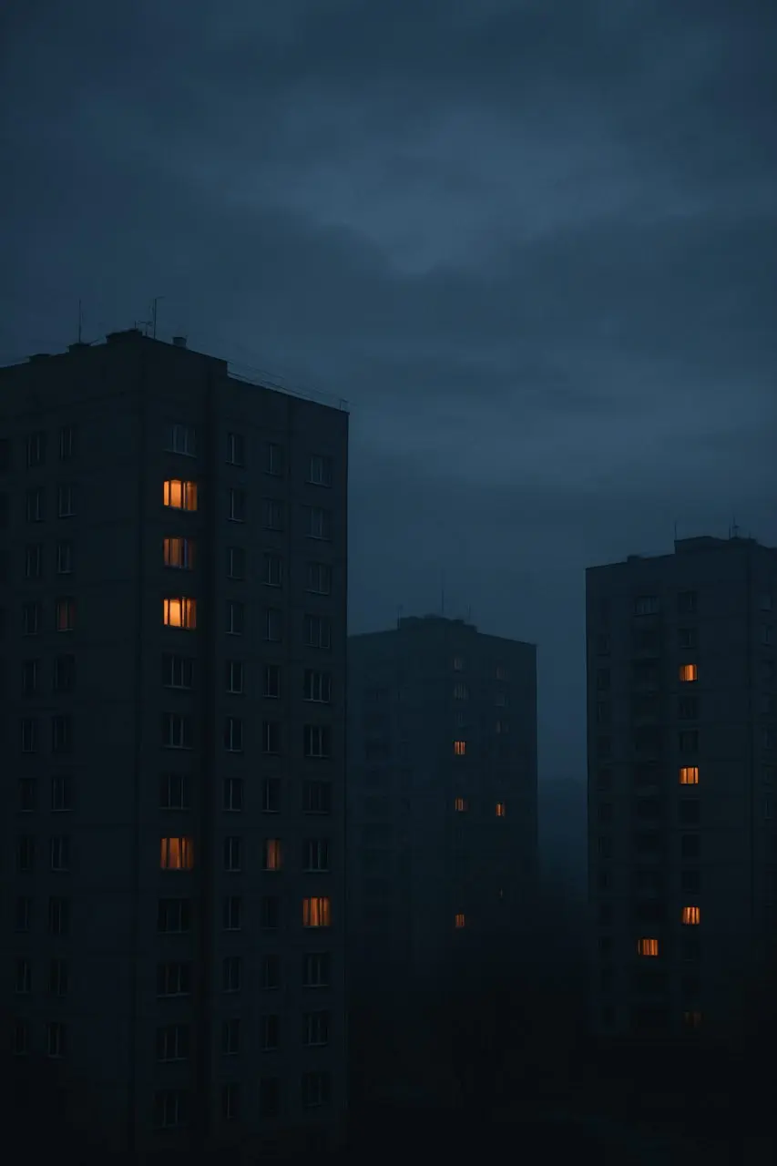 За что я ещё люблю ранние подъёмы — окна
5:23. Четыре дома напротив. Дежурные огни не спят.
Раннее утро — это наблюдать, как просыпается мир по окнам.
Из моего окна видно четыре многоквартирных дома | Сетка — социальная сеть от hh.ru