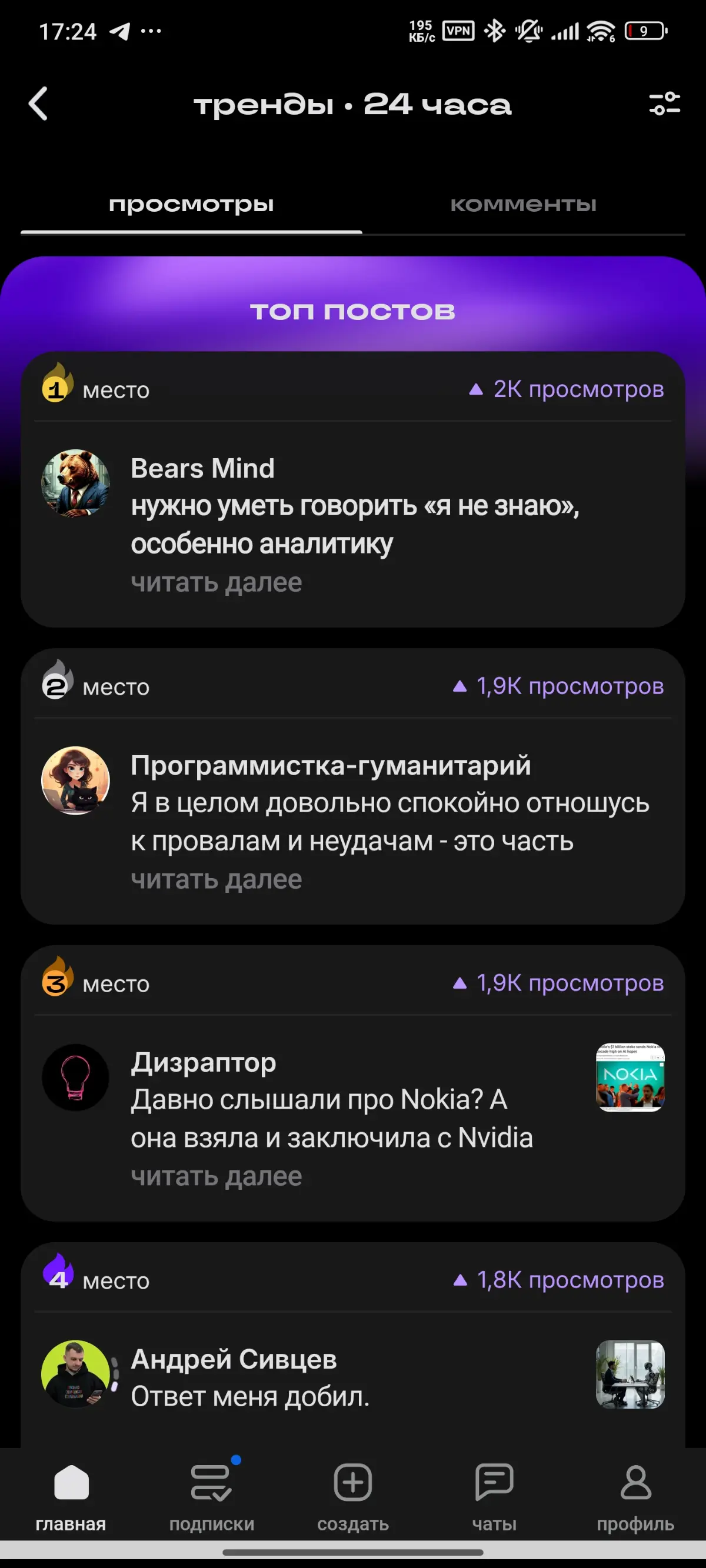 Мой пост залетел в тренды | Сетка — социальная сеть от hh.ru
