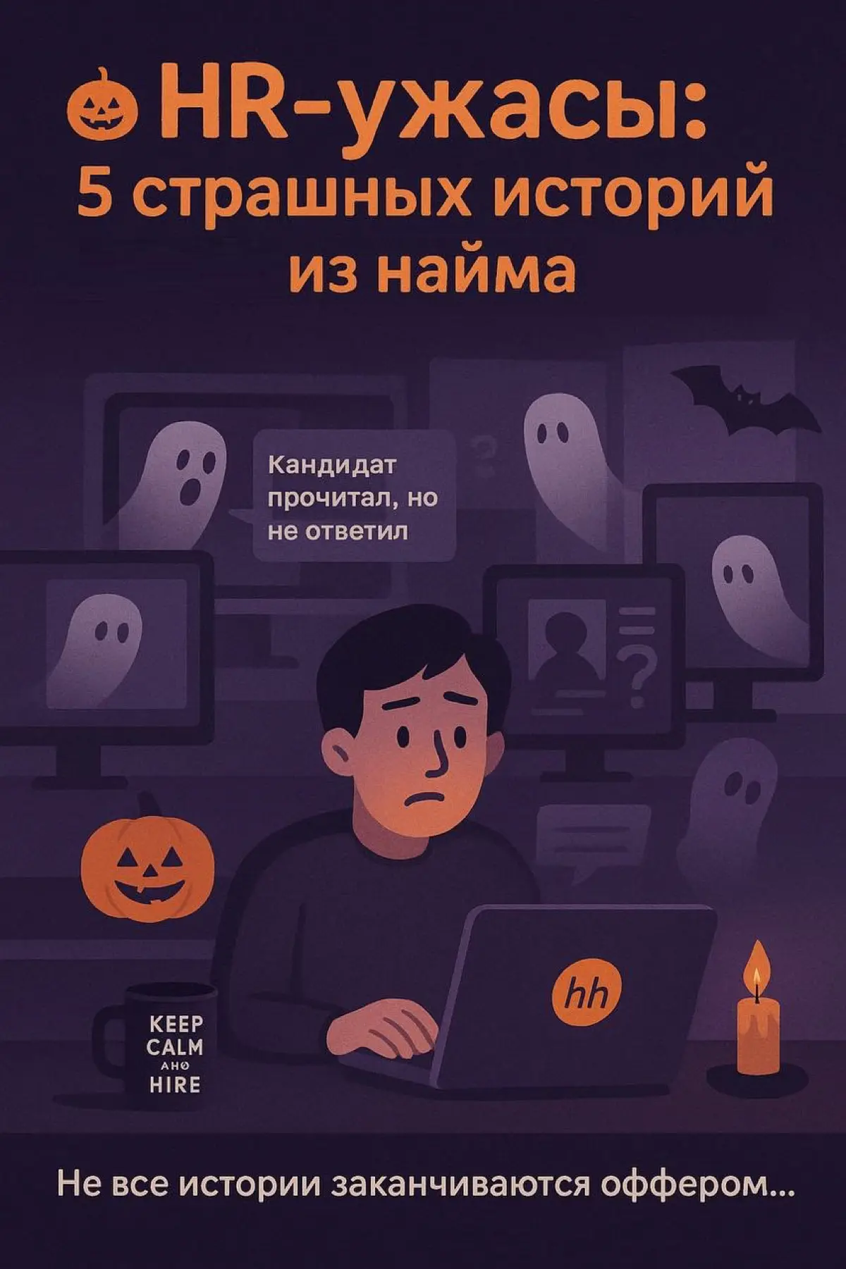 💀 HR-ужасы: 5 страшных историй из найма | Сетка — социальная сеть от hh.ru