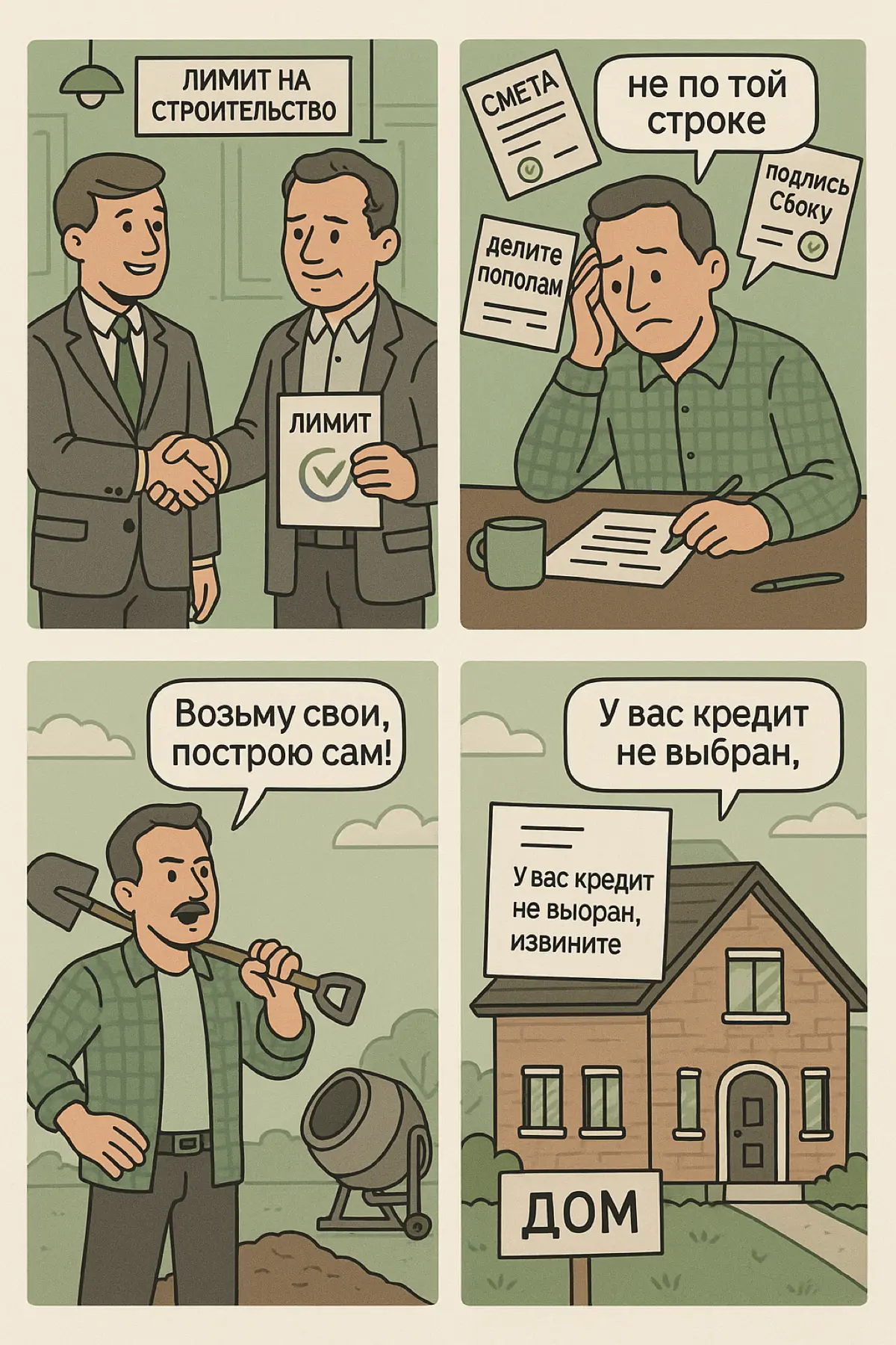 🧱 Басня о подрядчике и кредитной линии (НКЛ) | Сетка — социальная сеть от hh.ru