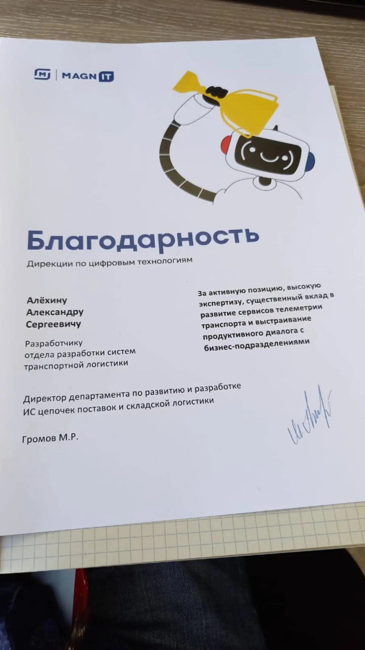 Network member avatar