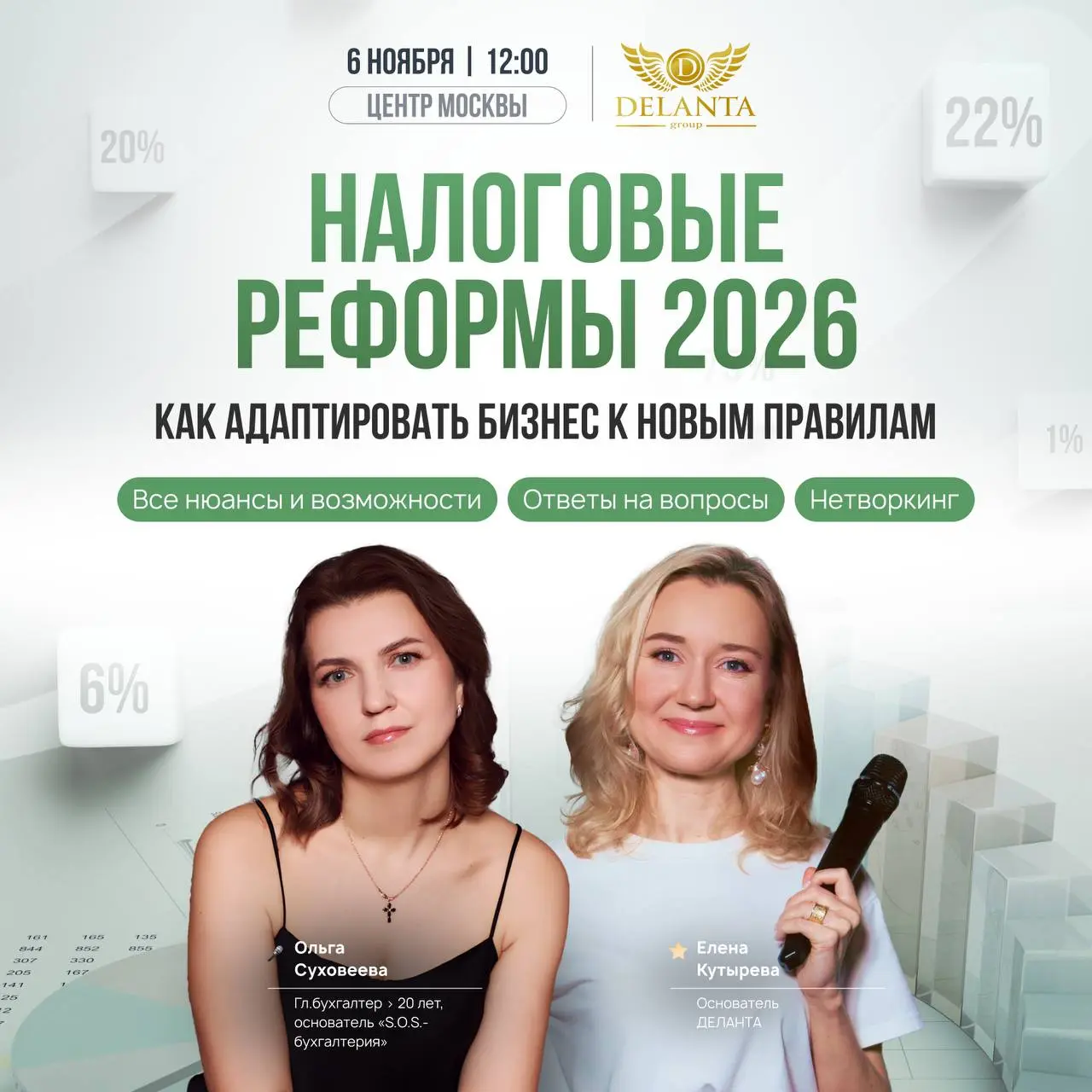 ☕ Бизнес-завтрак 6 ноября 12:00
Налоговые реформы 2026: как адаптировать бизнес к новым правилам
↗️ Успейте разобраться до декабря и решить как вести бизнес дальше
Разберем актуальные вопросы:
➡️ Кака... | Сетка — социальная сеть от hh.ru
