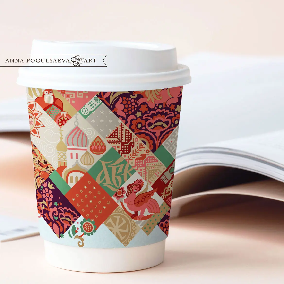 Векторная иллюстрация по мотивам лоскутного шитья | Сетка — социальная сеть от hh.ru