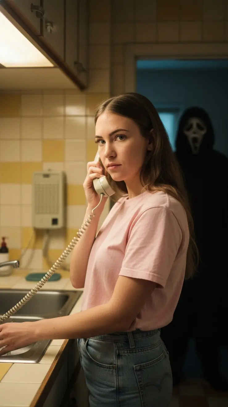 🎃 Ну что, вот и конец октября! 😏  
🎉С Хэллоуином!🎃🎃🎃  

Этот месяц я завершаю немного "устрашающим" фотосетом — нейрофотосессией в стиле ретро-хоррор,  
где я оказалась внутри фильма ужасов | Сетка — социальная сеть от hh.ru