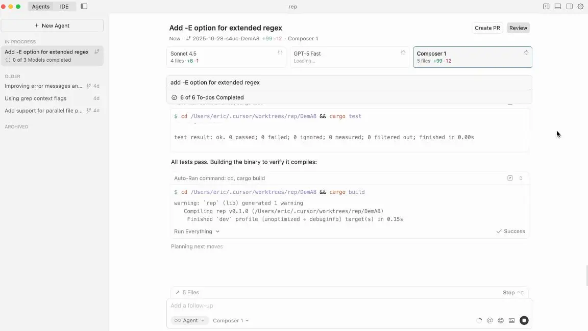 Если вдруг пропустили - вышел Cursor 2.0. Всё труднее назвать его "очередным форком VS Code", прогресс впечатляет.
Самые важные изменения на мой взгляд:
Новый режим Multi-Agent. Это самое главное | Сетка — социальная сеть от hh.ru