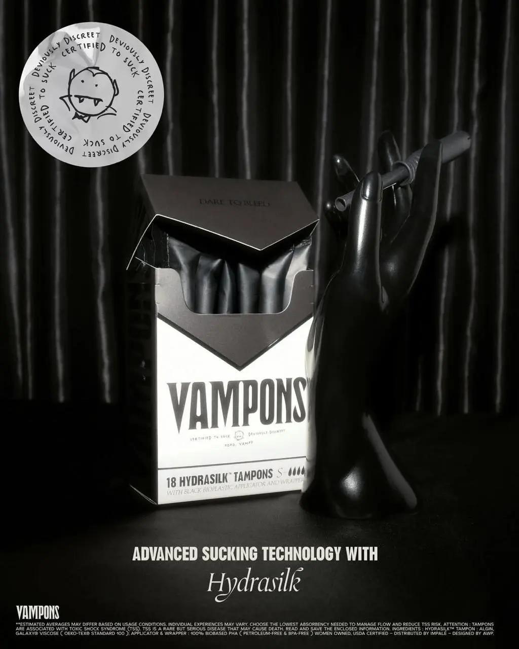 Тампоны курильщика
Vampons встряхивает индустрию средств гигиены и бросает вызов устаревшим эстетикам. Тампоны упакованы в коробку, вдохновленную сигаретной пачкой — символом табуированости темы | Сетка — социальная сеть от hh.ru