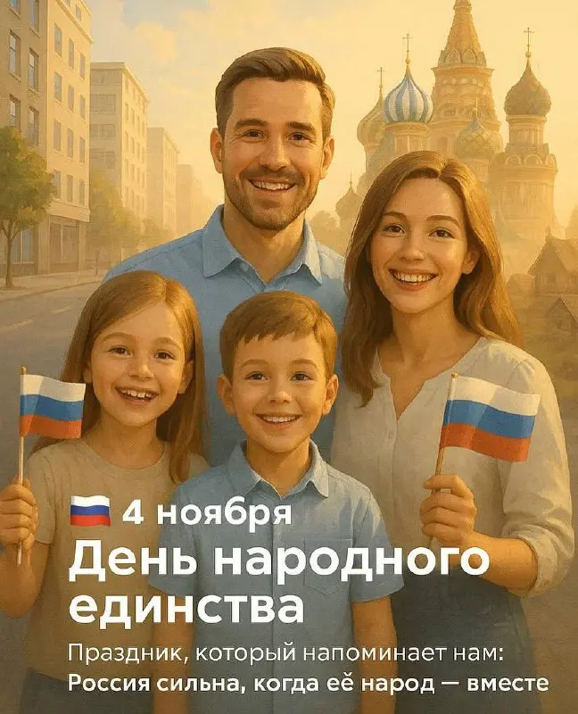 4 ноября — День Народного Единства!
Крепкие семейные узы, дружба, солидарность, народное единство — все это залог мирного неба над головой, поэтому мы хотим пожелать вам никогда не забывать об этом👆🏻
... | Сетка — социальная сеть от hh.ru