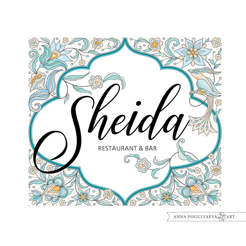 Логотип и принты в восточном стиле. Векторная иллюстрация | Сетка — социальная сеть от hh.ru