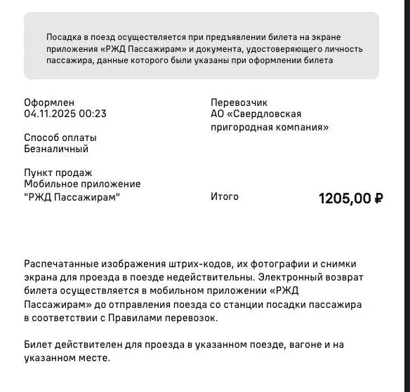 Есть приложение РЖД, в котором я могу купить билеты на «Ласточку» для себя и другого пассажира.
Билеты для себя и другого пассажира, я могу расшарить в PDF и также открыть их в приложении | Сетка — социальная сеть от hh.ru
