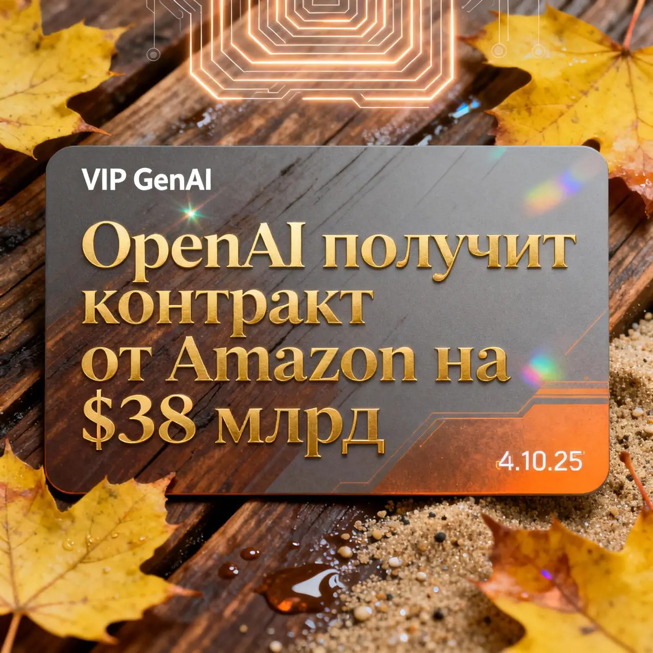OpenAI подписала семилетний контракт с Amazon Web Services на $38 млрд — самый крупный их совместный проект. Полностью все вычислительные мощности будут развёрнуты к концу 2026 года | Сетка — социальная сеть от hh.ru