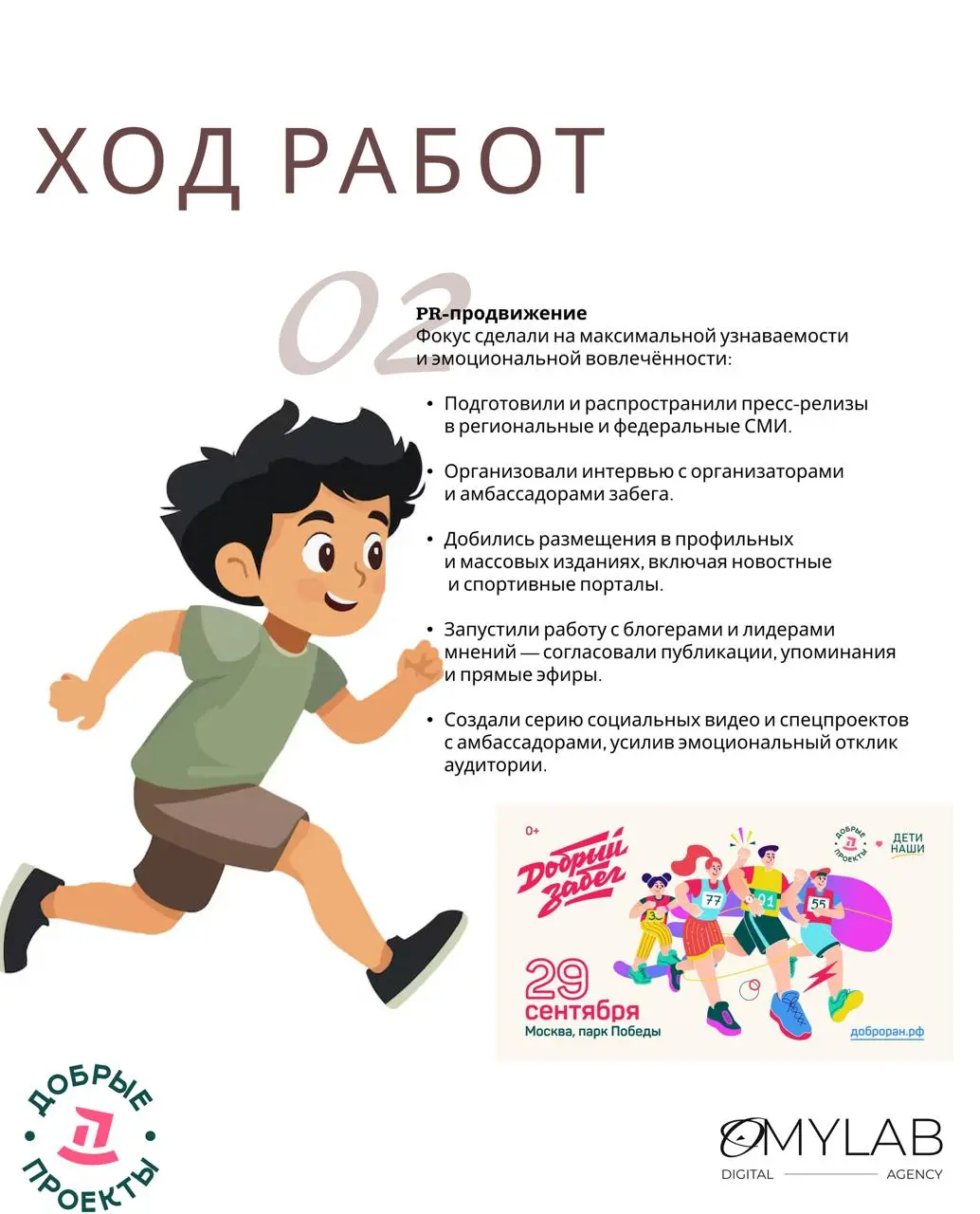Когда спорт становится добрым делом.
«Добрый забег» — не просто марафон, а история о том, как одно событие может объединить сотни людей ради помощи тем, кто особенно нуждается в поддержке | Сетка — социальная сеть от hh.ru