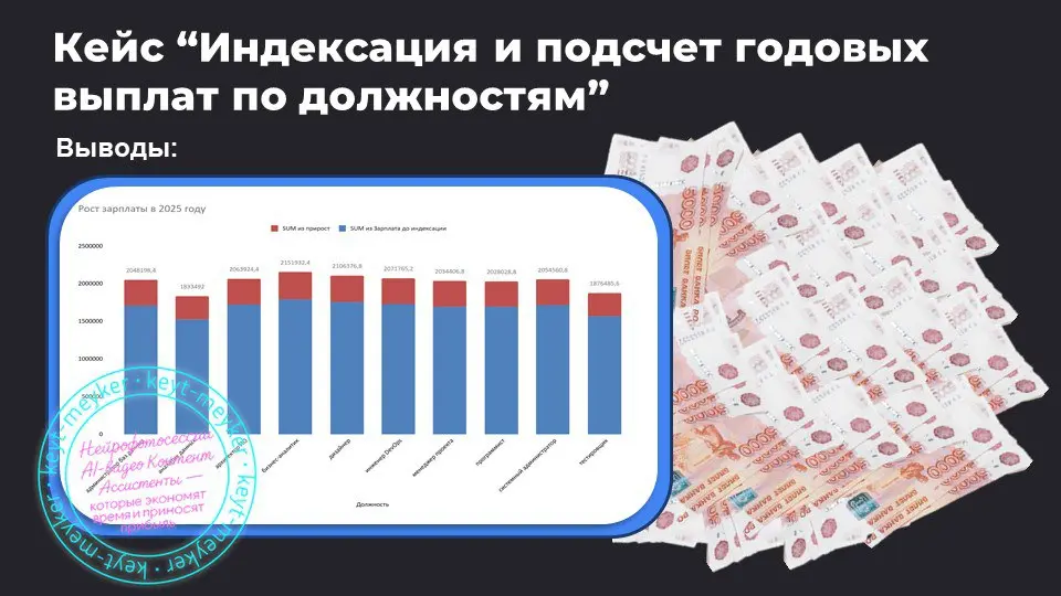 📊 Как AI помогает анализировать бизнес-данные  

Многие знают меня по нейрофотосессиям, AI-видео и визуальному контенту.  
Но мои возможности и возможности моих инструментов гораздо шире | Сетка — социальная сеть от hh.ru