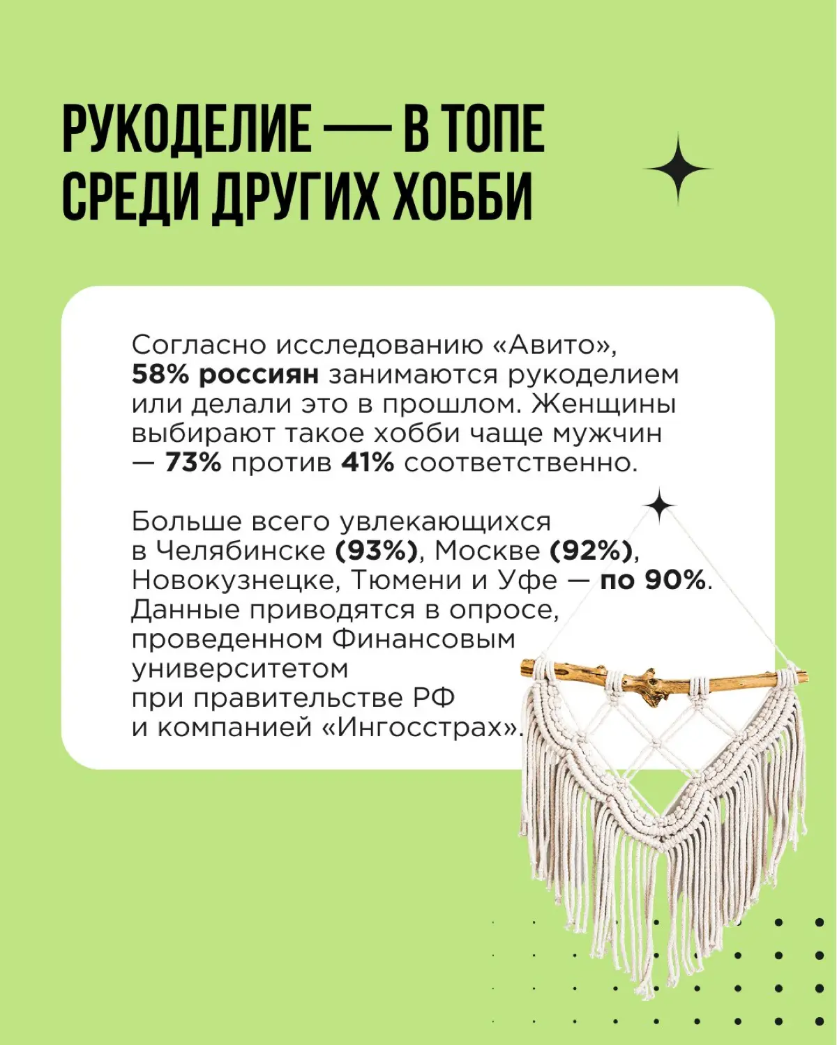 Уже который год — примерно с начала пандемии — хобби, связанные с рукоделием и творчеством, набирают популярность | Сетка — социальная сеть от hh.ru