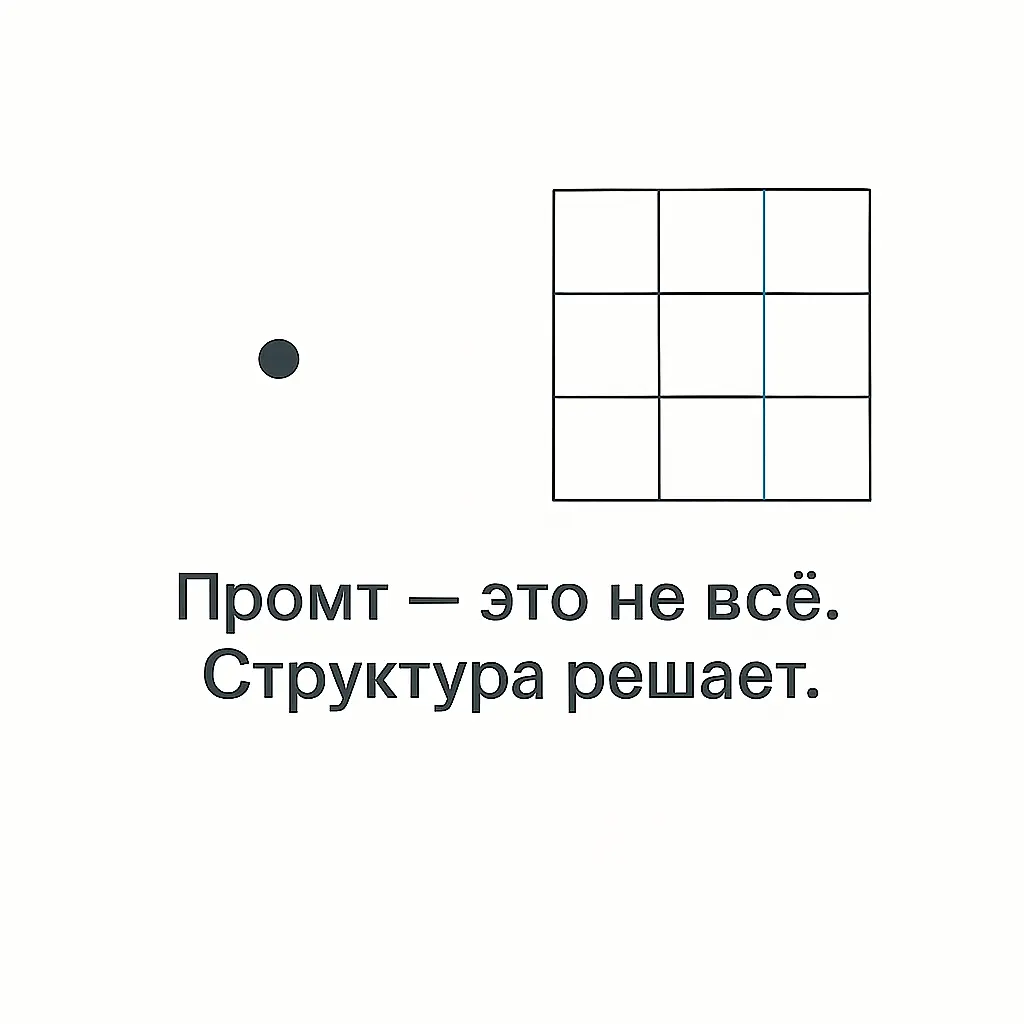 Не промт, а структура | Сетка — социальная сеть от hh.ru
