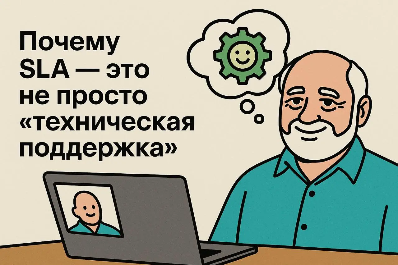 Почему SLA — это не просто “техническая поддержка” (2 минуты на чтение)
Когда мы говорим SLA-поддержка, речь не о том, чтобы “чинить, когда сломалось” | Сетка — социальная сеть от hh.ru