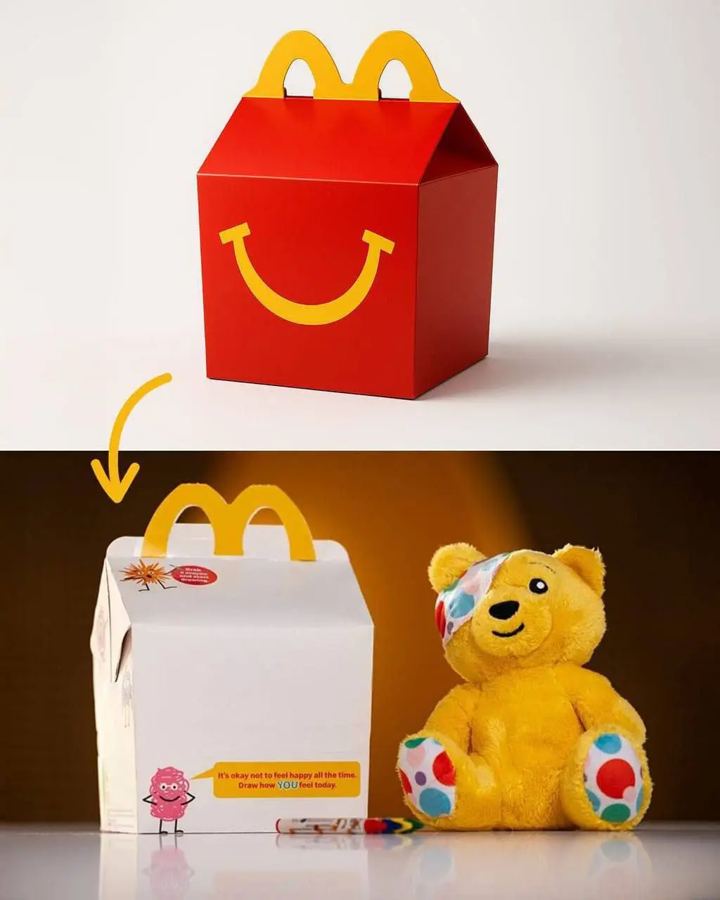 ШТО? Mcdonald’s меняет легендарный дизайн Happy Meal! Красные коробочки станут белыми, чтобы дети могли на них рисовать и выражать свои эмоции через искусство.
Начнется акция уже завтра | Сетка — социальная сеть от hh.ru