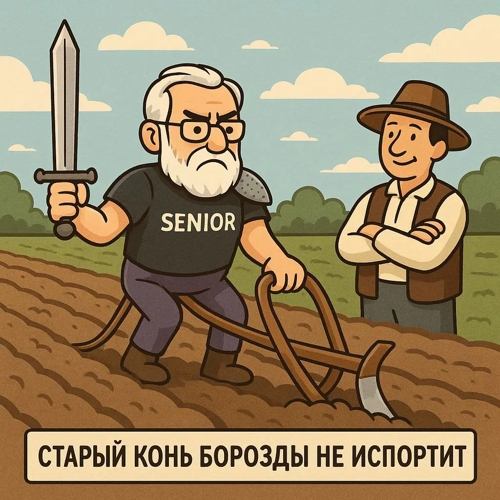 Старый конь 🐎 борозды не испортит
Почему сильные сеньоры на управленческих позициях (тимлида, техлида, хеда профессии и т.д.) - не всегда благословение, а иногда и антипаттерн | Сетка — социальная сеть от hh.ru