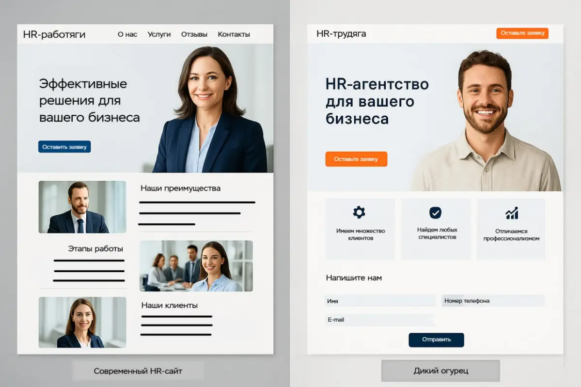 Ошибки HR-сайтов: делать одностраничник | Сетка — социальная сеть от hh.ru