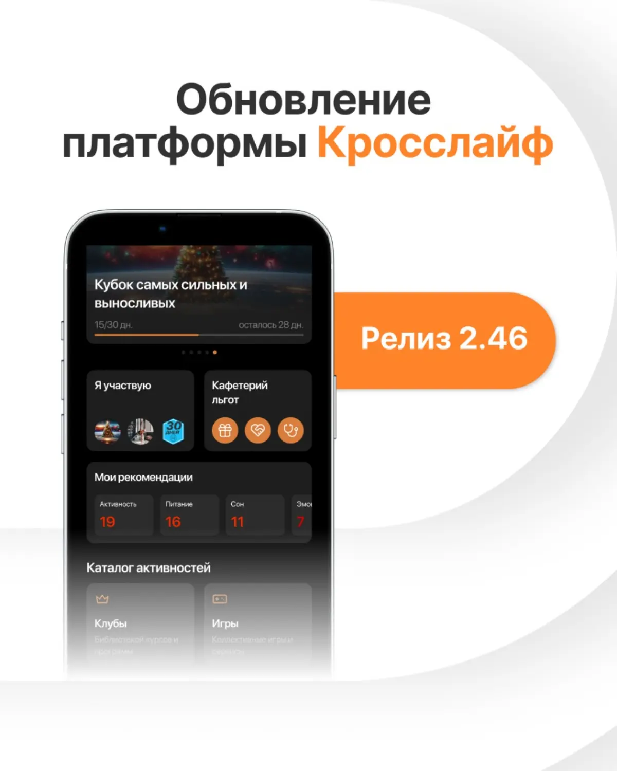 🎉 Кросслайф 2.46 — забота о команде стала ещё проще
Иногда новые релизы в сервисах проходят незаметно — пара кнопок или ярлыков. Но есть и другие | Сетка — социальная сеть от hh.ru