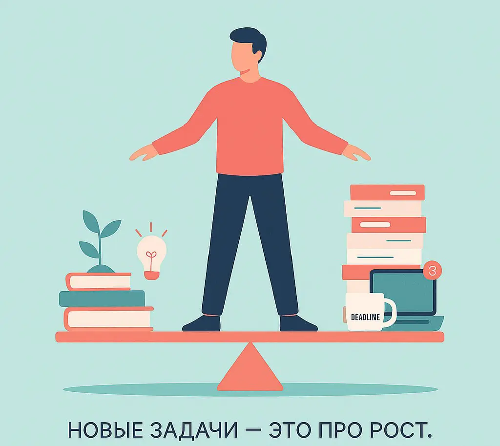 💼 Когда “новые задачи” — шанс вырасти, а не просто поработа | Сетка — социальная сеть от hh.ru