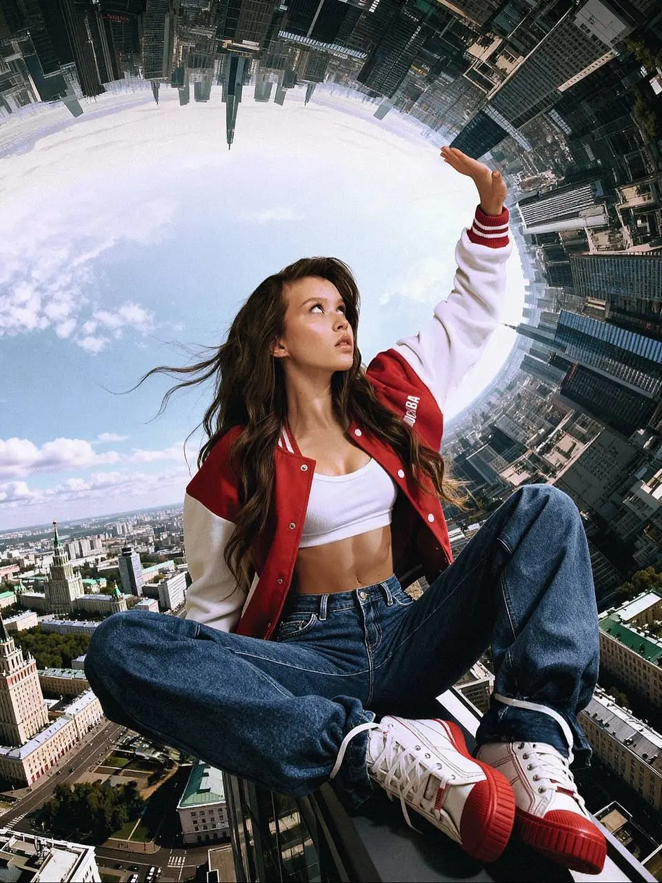 А вот и Анка Пересильд для HELLO! в линейке «Москва» из «Сделано в Москве».
P.S. ходят слухи, что бомбер лучше не стирать и не носить с белым. | Сетка — социальная сеть от hh.ru
