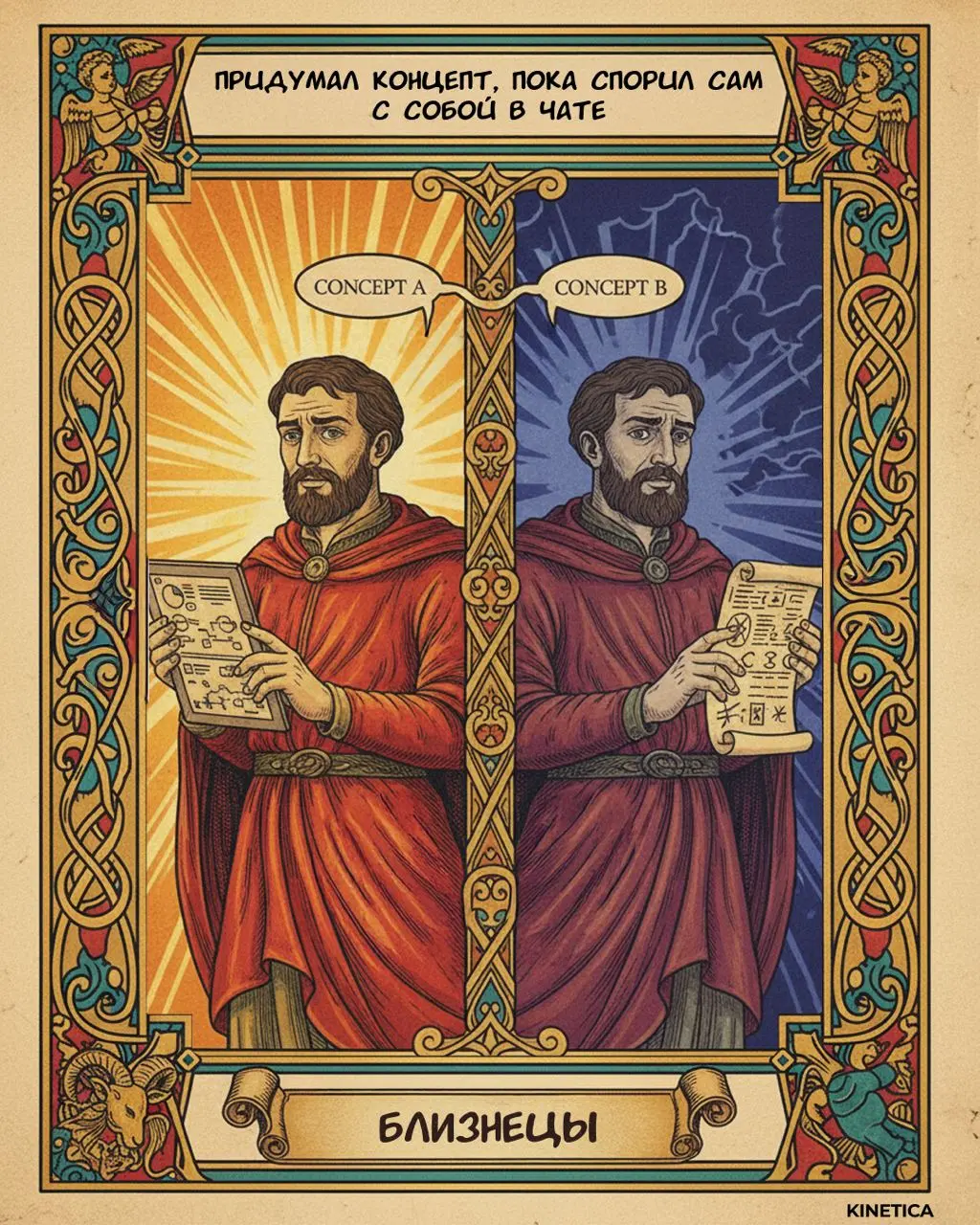 🔮 Маркетологический гороскоп. Часть 1. Все совпадения с вашей командой — неслучайны
Мы составили гороскоп, в котором вы точно найдете себя, клиента или коллегу | Сетка — социальная сеть от hh.ru