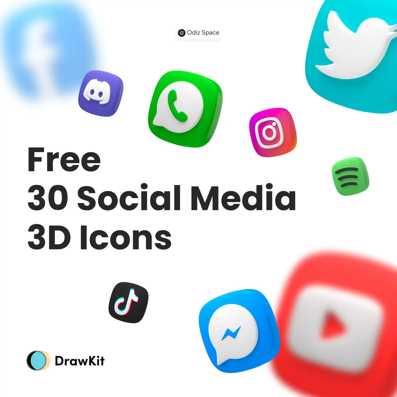 Free Social Media 3D Icons - DrawKit
60 высококачественных изображений в формате PNG (30х30) бесплатных 3D-иконок социальных сетей, которые вы можете использовать в своем проекте и публикациях в социа... | Сетка — социальная сеть от hh.ru