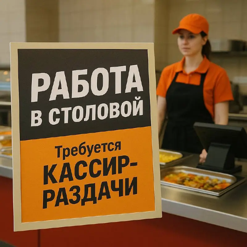 💼 В СТОЛОВУЮ НА ЛЕНИНСКОМ ПРОСПЕКТЕ ТРЕБУЕТСЯ КАССИР-РАЗДАЧИ!
📍 Адрес: Ленинский проспект, 55/1, стр | Сетка — социальная сеть от hh.ru