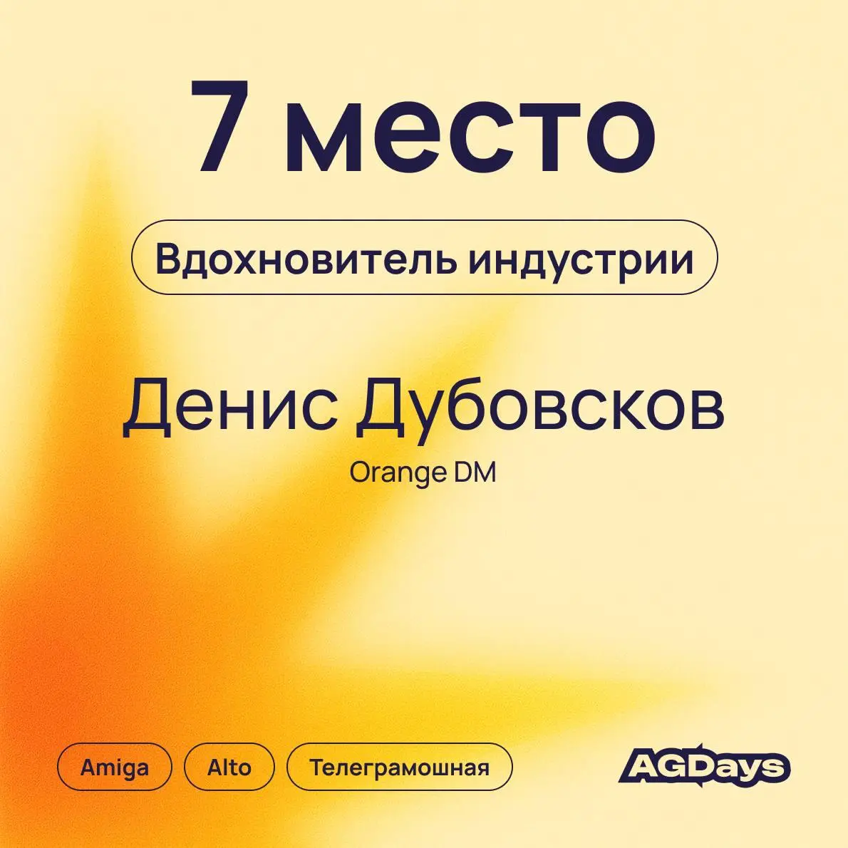 Премия «Люди ИТ-индустрии»
Я занял 7 место (из более 180 участников по РФ) в номинации «Вдохновитель индустрии» — и да, для меня это не просто цифра. Это про путь, поддержку и невероятных людей вокруг | Сетка — социальная сеть от hh.ru