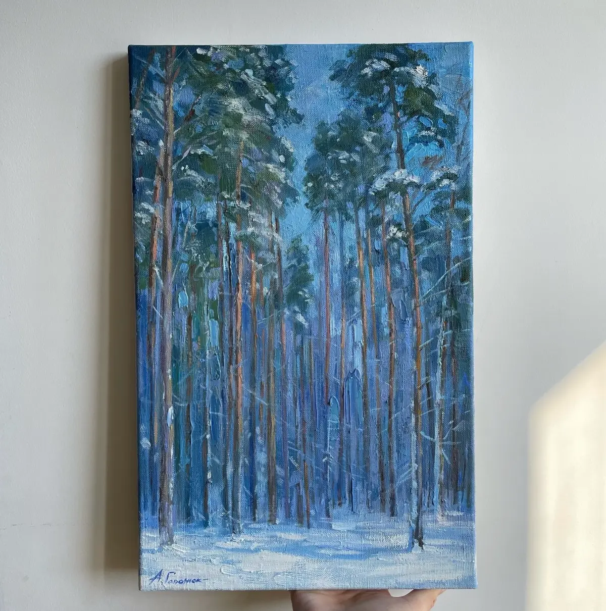 ❄️🌳  
#художник #картинымаслом #живопись #зима | Сетка — социальная сеть от hh.ru