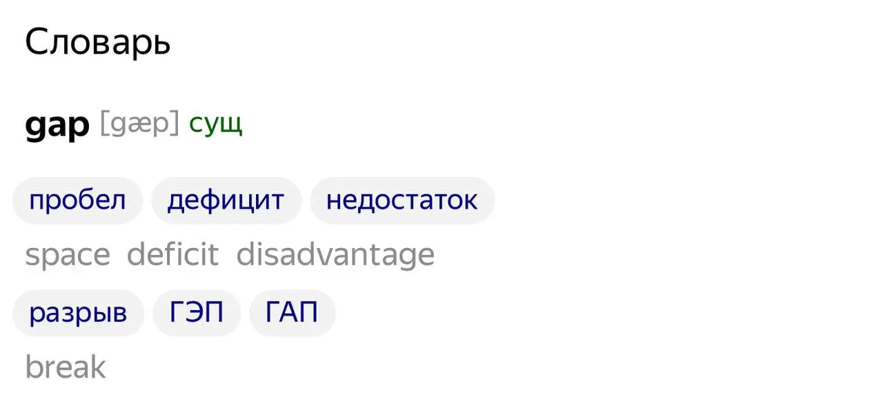 Если вы часто используете слово «гэп», чтобы описать какое то отставание или пробел между чем-то, то я придумал слово на замену — отстаток | Сетка — социальная сеть от hh.ru