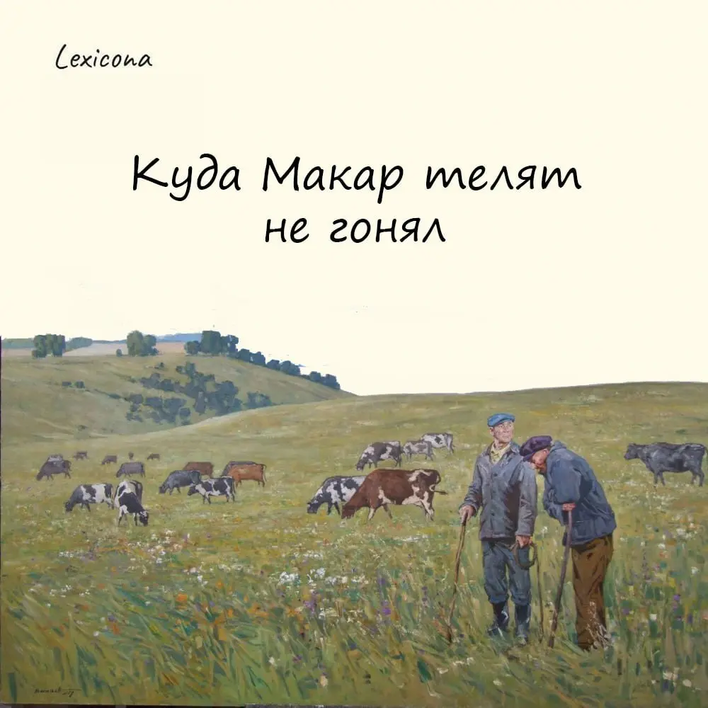 Куда Макар телят не гонял 🐮
Не то чтобы это очень распространенное сейчас выражение, но иногда его все-таки можно услышать или встретить в книге 📚
Так говорят о глухих ебенях чрезвычайно далёком, забы... | Сетка — социальная сеть от hh.ru