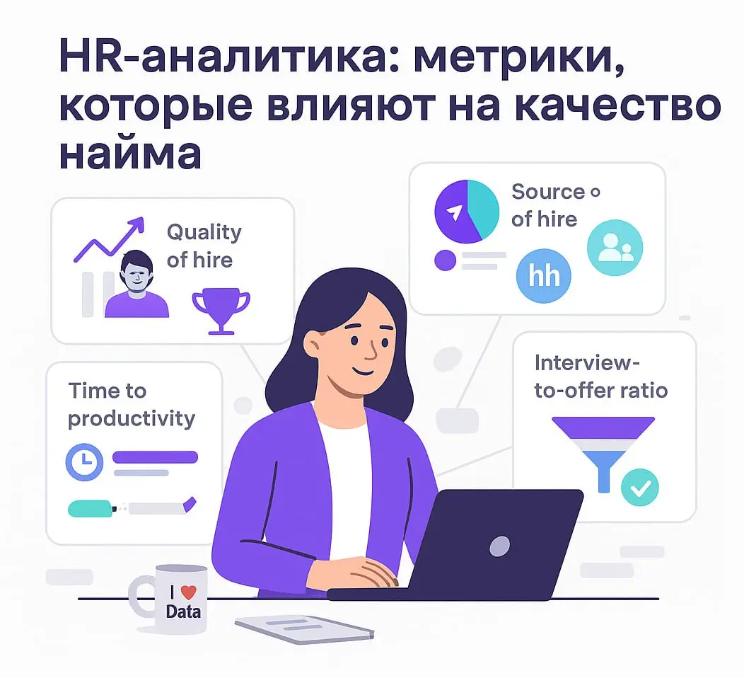 🎯 HR-аналитика: какие показатели влияют на качество найма | Сетка — социальная сеть от hh.ru