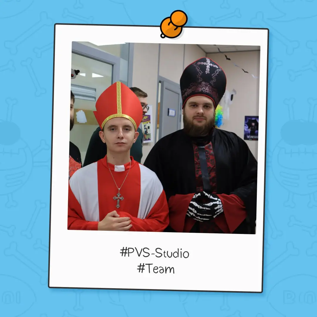 Ловите фоточки с ужасно крутого Хэллоуина в PVS-Studio 🔥
Наш офис превратился в дом семейки Адамс и школу Уэнздей, но ужасающе крутой праздник посетили разные герои | Сетка — социальная сеть от hh.ru