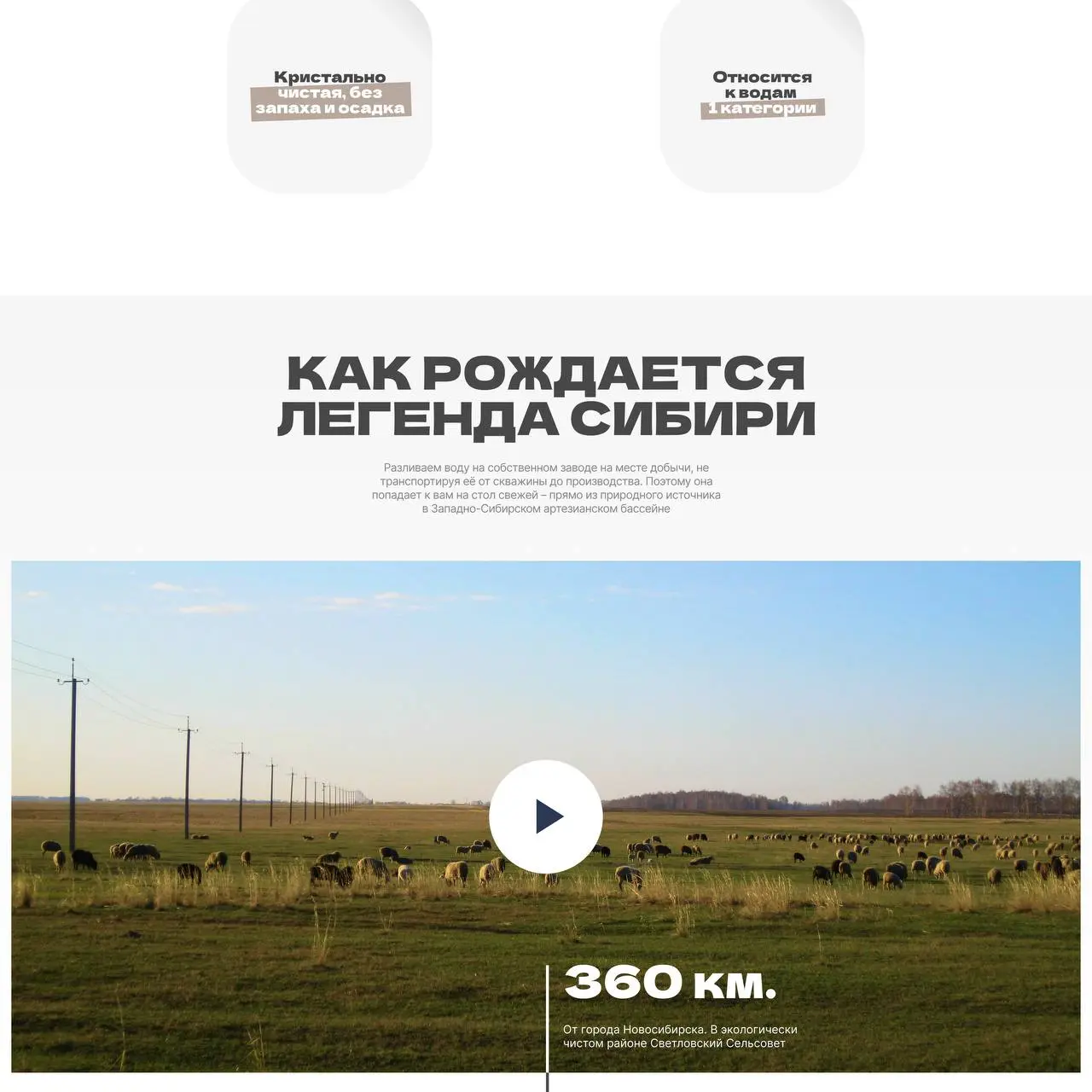 Сделал сайт под ключ на Тильде для производителя уникальной щелочной воды «Легенда Сибири»
Предистория:
Клиента мне передал владелец одного агентства который нашел меня в другой соц | Сетка — социальная сеть от hh.ru