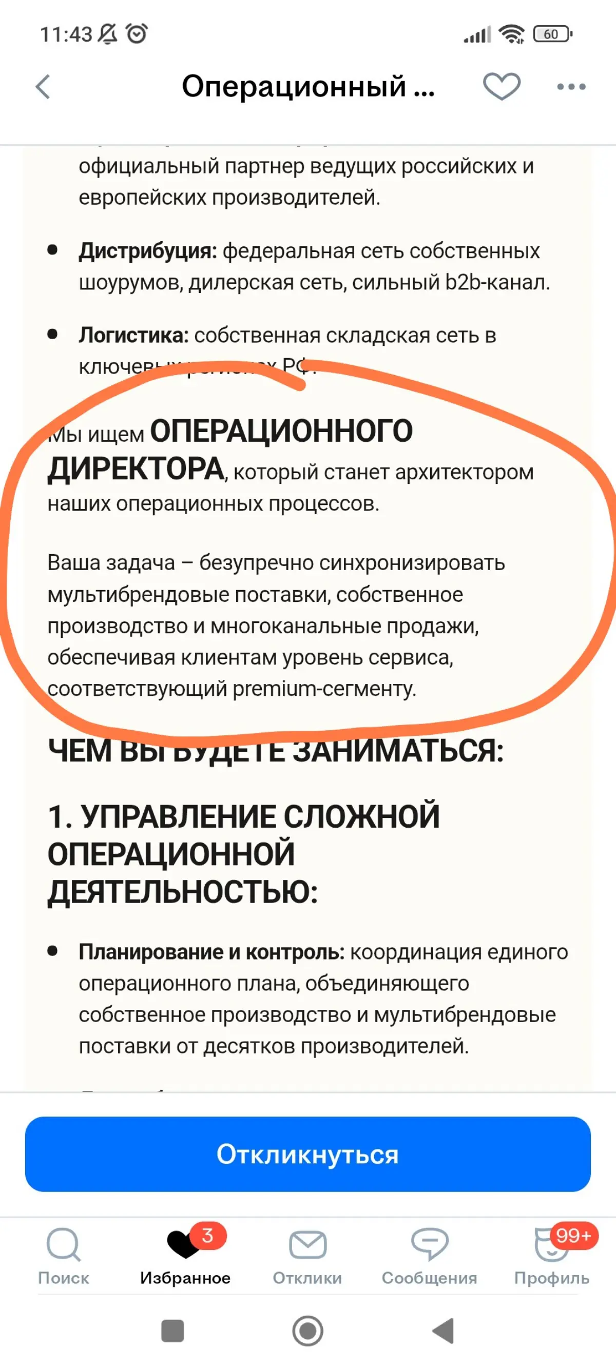 Операционный директор для 13-летней компании | Сетка — социальная сеть от hh.ru