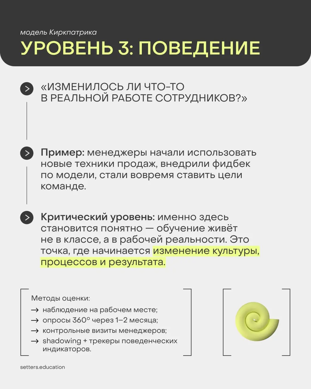 ▶️ Вы провели корпоративное обучение для сотрудников — а дальше?
А дальше — смотрим на изменения в работе сотрудников и на конкретные бизнес-показатели | Сетка — социальная сеть от hh.ru