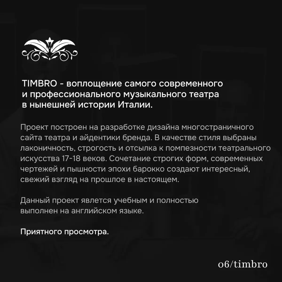 Театральный кейс «TIMBRO» | Сетка — социальная сеть от hh.ru