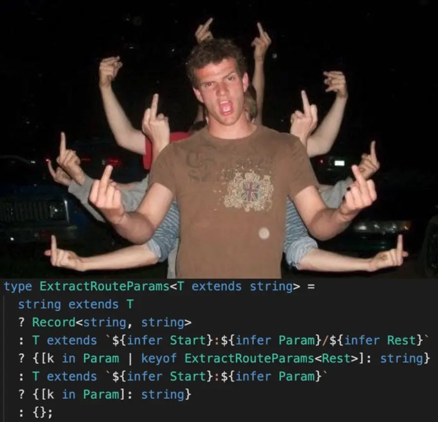 ESLint:
⚠️ "Nesting ternary expressions can make code more difficult to understand."
TypeScript: | Сетка — социальная сеть от hh.ru