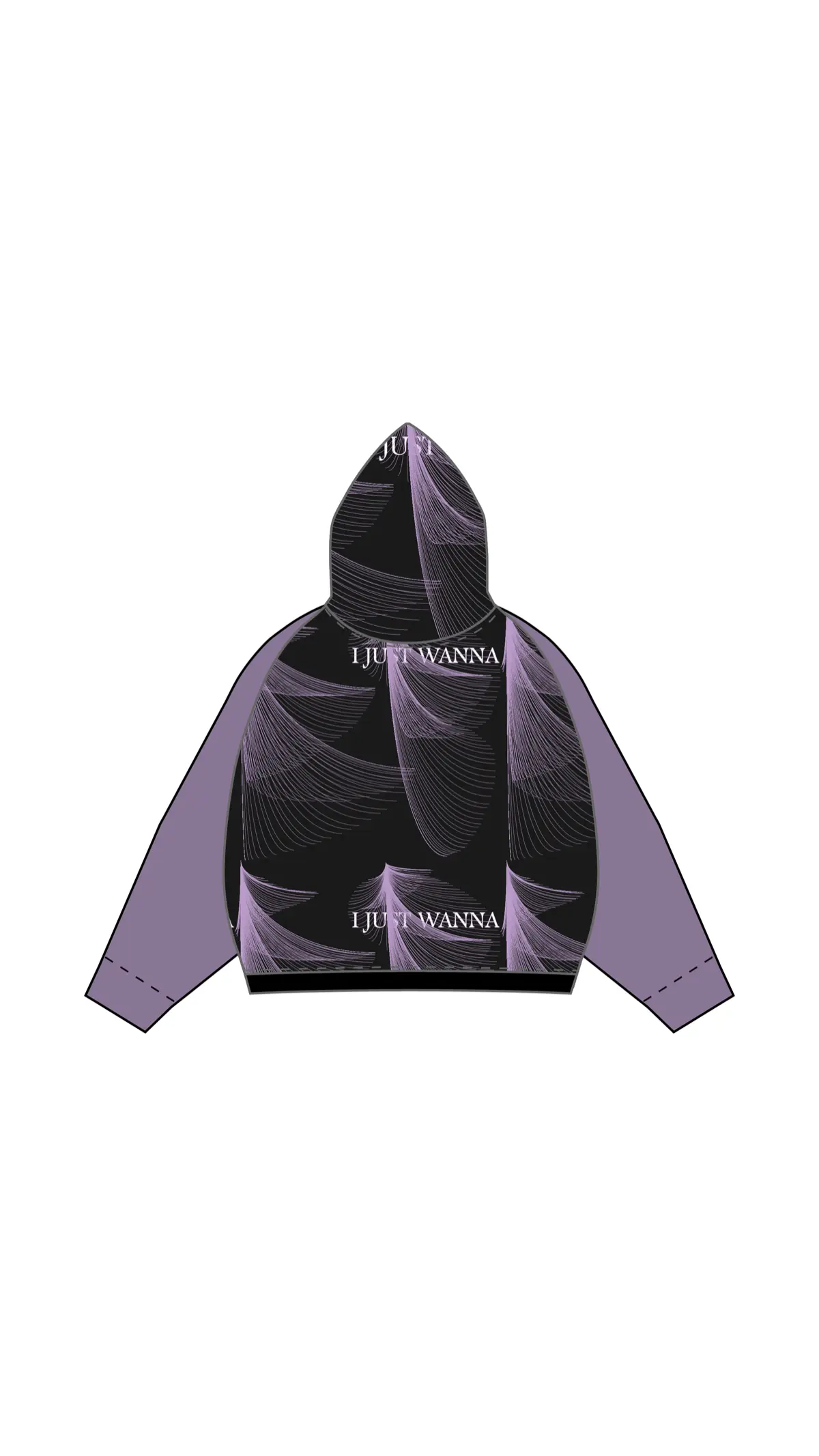Hoodie "I JUST WANNA" 02 | Сетка — социальная сеть от hh.ru