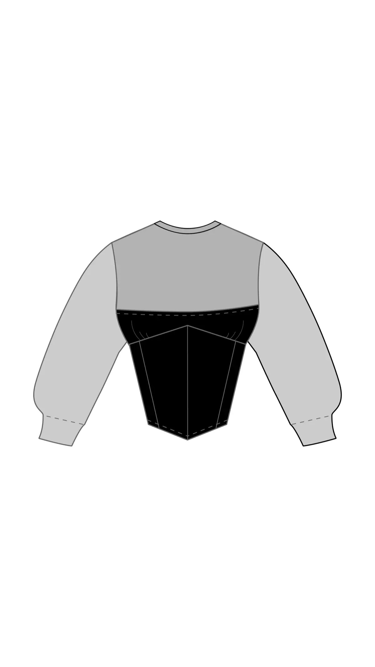 Sweatshirt-Corset 01 | Сетка — социальная сеть от hh.ru