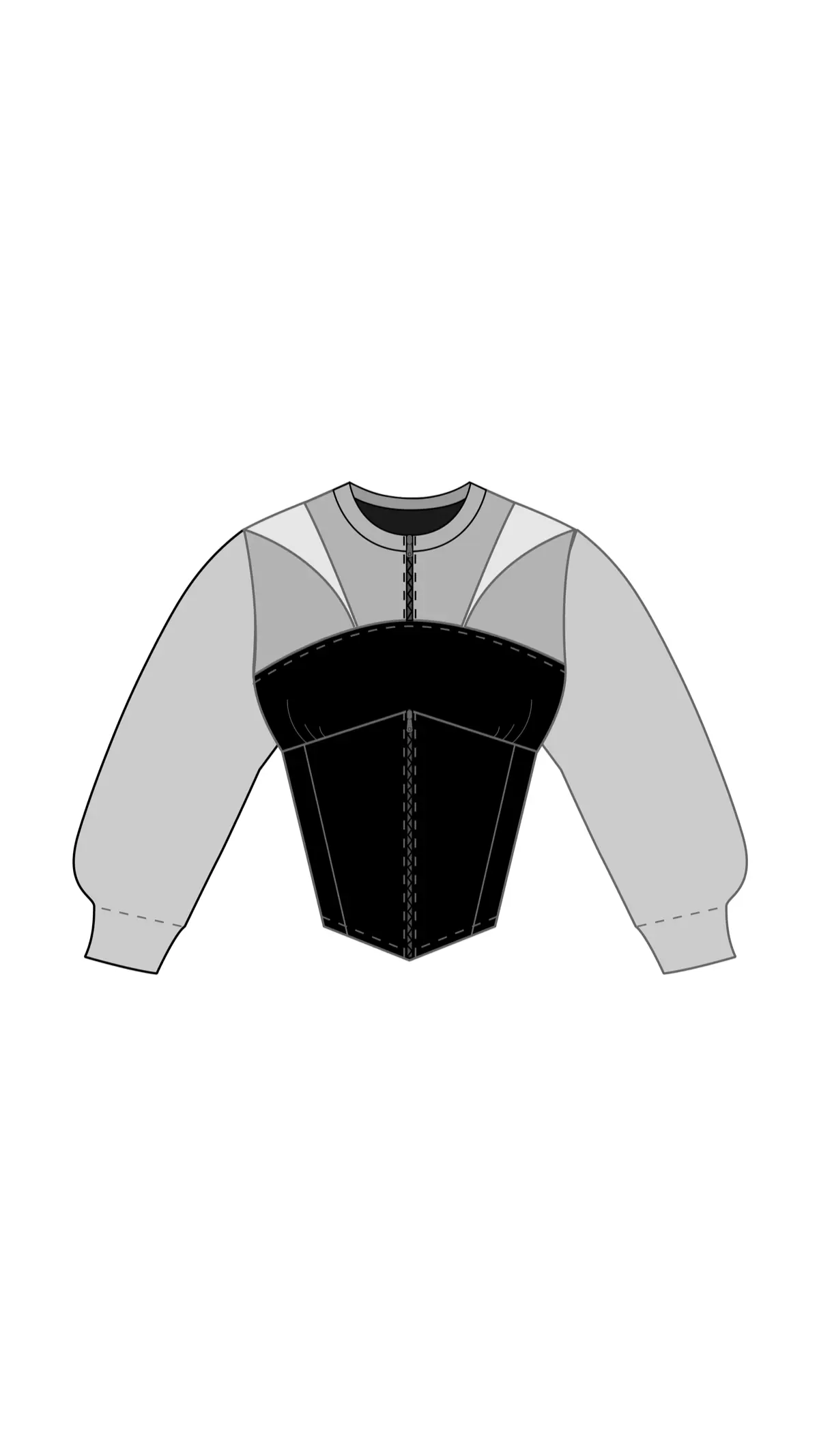 Sweatshirt-Corset 01 | Сетка — социальная сеть от hh.ru