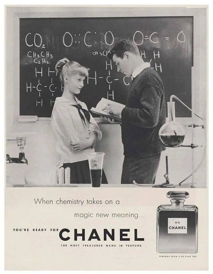 Ретро-реклама от Chanel ❤️  
#ностальгия #реклама #продвижение #Chanel | Сетка — социальная сеть от hh.ru